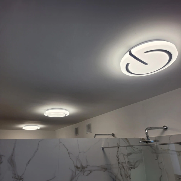 Sufitowa lampa nowoczesna Falcon LED 48W 4100K biała do łazienki