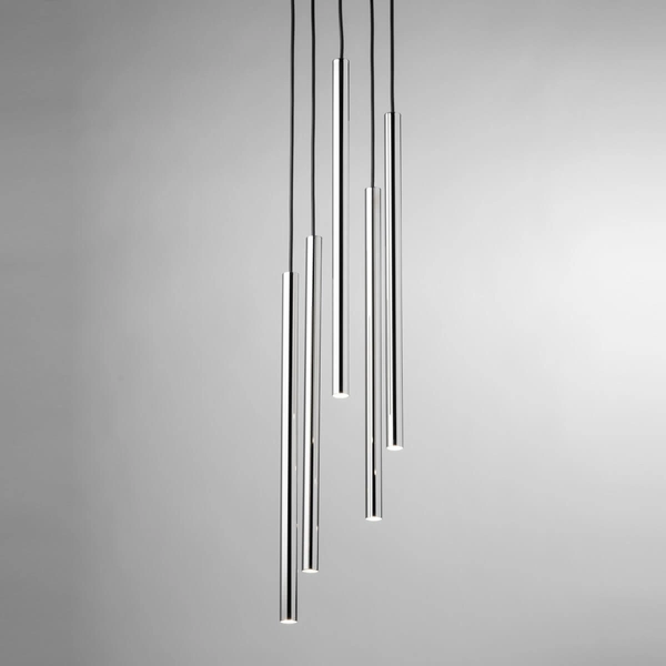 Salonowa lampa wisząca Sopel 40732 Sigma zwis czarna srebrna