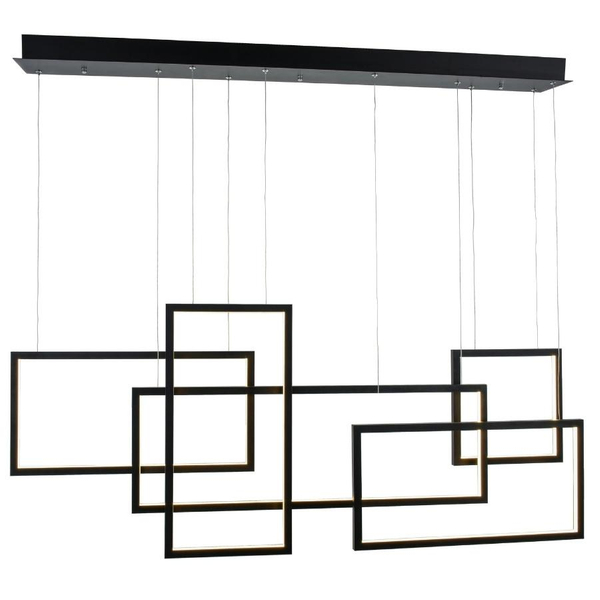Futurystyczna lampa wisząca Quadratus AZ2850 LED 105W 3000K figury czarne