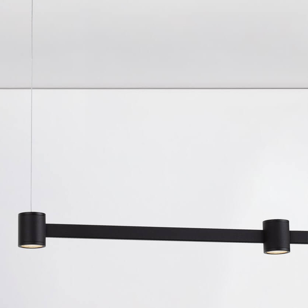 Podłużna lampa wisząca na belce PISCO LE44354 LED 21W 3000K czarna
