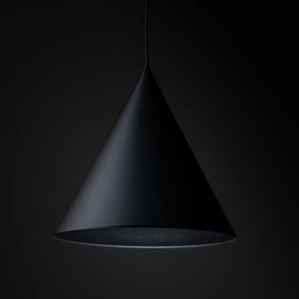 Nowoczesna lampa wisząca CONO 10057 do salonu stożek czarny