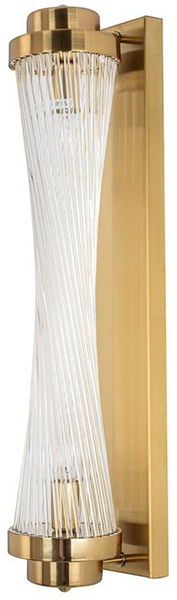 Ścienna lampa Column MSE010100361 szklana glamour złota