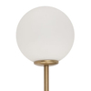 Lampa ścienna kula Tes 33635 Sigma mleczny szklany klosz złota
