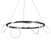 Pierścieniowa lampa wisząca Fantasia ST-9282R/D60 black Step LED 68W 3000K czarna