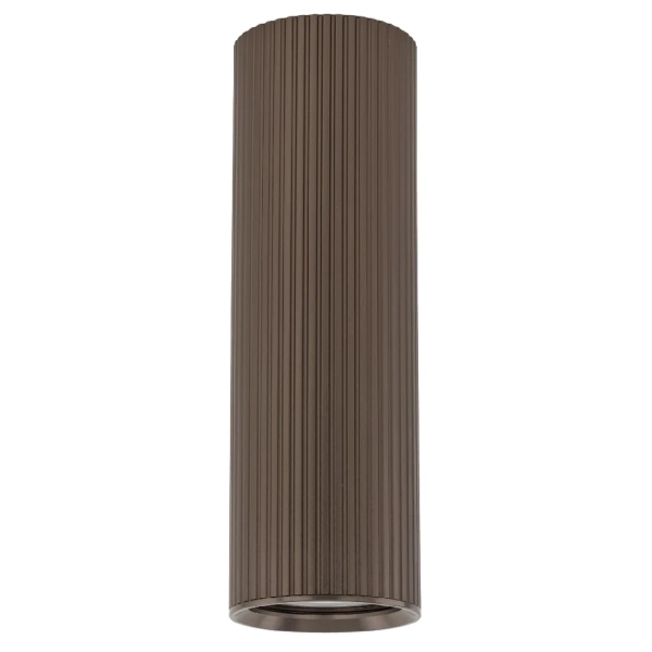Sufitowa lampa do salonu Tune 11028 ryflowana tubka brązowy