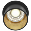 Lampa sufitowa wpustowa Reif DL050-01GB oczko złote czarne