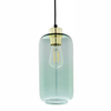 Owalna lampa wisząca loft Marco 3324 TK Lighting szklana czarna zielona