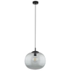 Lampa zwieszana do sypialni VIBE 4972 szklana kula czarny grafit