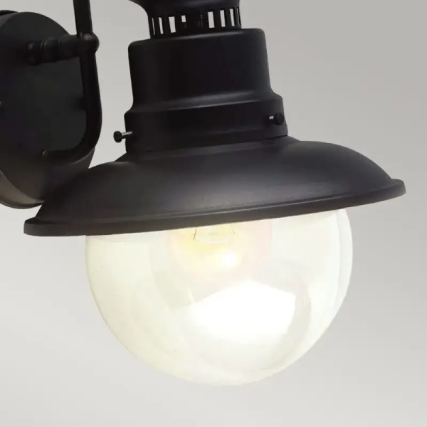 Elewacyjna lampa zewnętrzna Shipton GZH-SHIP2 latarenka IP44 czarna