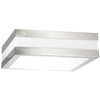 Zewnętrzna LAMPA sufitowa stropowa STUTTGART 8227 Rabalux kwadratowa OPRAWA plafon outdoor IP44 stal nierdzewna