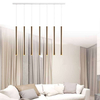 Wisząca lampa na listwie AKADI 0145 kaskada metalowa zwis sople białe złote
