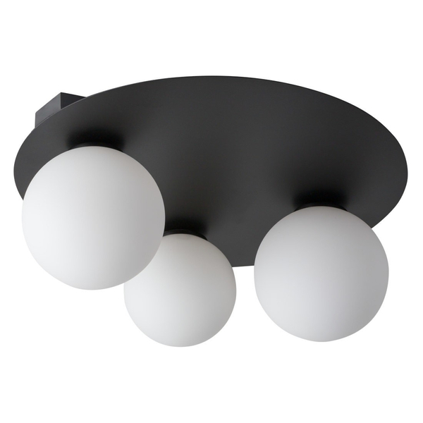 Natynkowy PLAFON loftowy ARGON 33270 Sigma do sypialni balls czarne