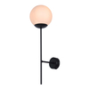 Nowoczesna lampa ścienna Savoy K-4926 czarna sypialniana kula