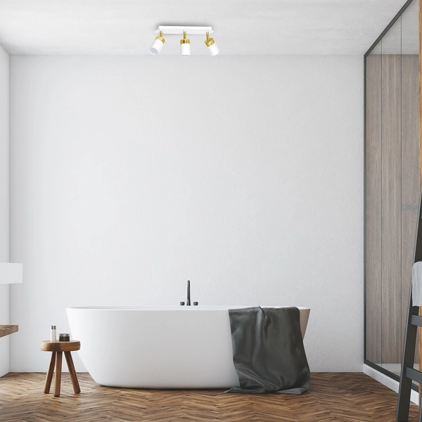 Regulowana LAMPA sufitowa JOKER MLP6130 Milagro metalowa OPRAWA plafon reflektorowy biały złoty