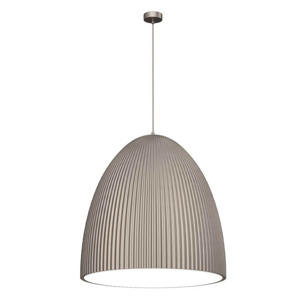 Lampa wisząca na przedpokój Gandra 5029+5055 Shilo karbowana nad stół srebrna