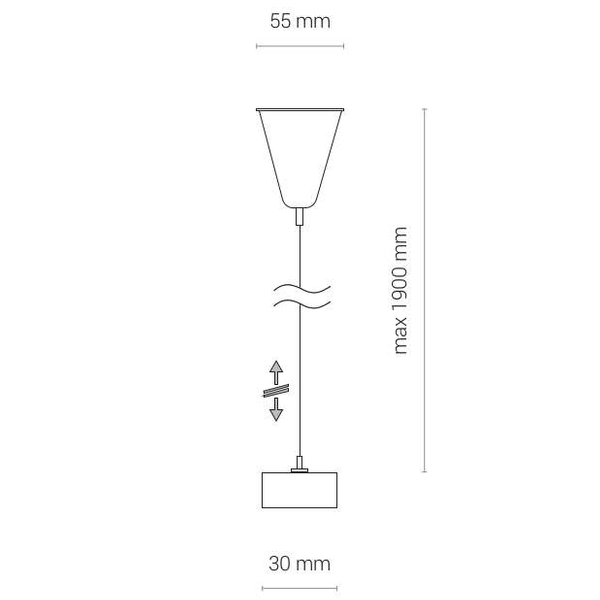 ZAWIESIE linowe CTLS SUSPENSION KIT 8697 Nowodvorski ZWIS do 3-fazowego systemu szynowego czarny