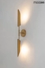 2-płomienna lampa ścienna Locca MSE010400225 złota