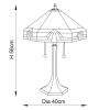 Lampa stolikowa z włącznikiem Nevada 64286 do salonu brązowa beżowa