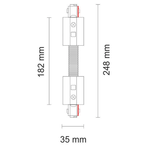 Elastyczny łącznik 8120 Shilo do 3-fazowej szynoprzewodu biały