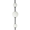 Ledowa lampa podłogowa 20135 LED 12W 3000K kule do salonu czarny