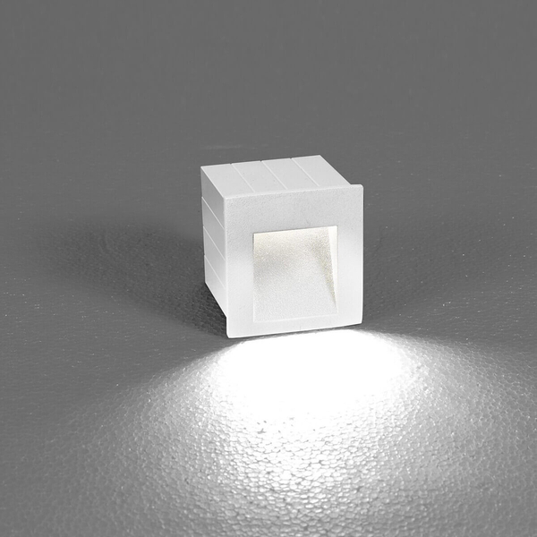 Oprawa schodowa STEP 6908 kwadratowy wpust LED 3W 3000K biały