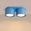 Sufitowy downlight MODO błękitny SL.2487 2xGx53 metalowy do jadalni