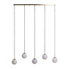 Szklane kule lampa wisząca Milano ABR-LWD-5XE27 Abruzzo złoty biały czarny
