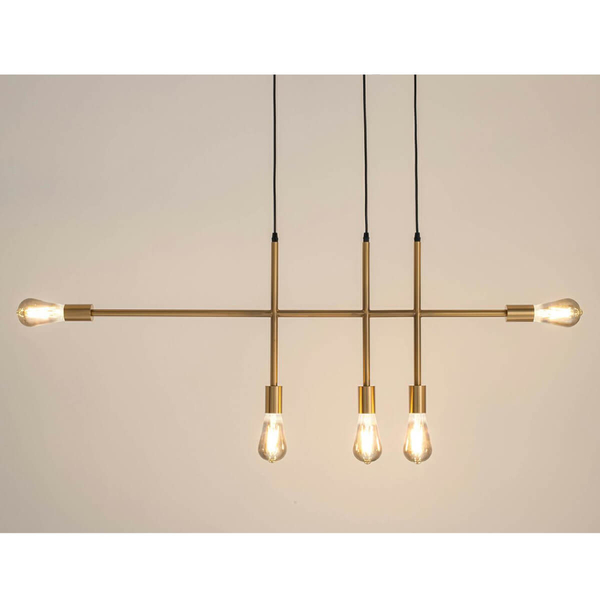 Industrialna lampa wisząca Riva MSE010100396 Moosee metalowa złota