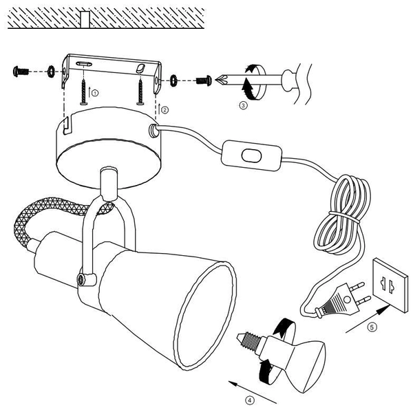 Kinkiet LAMPA ścienna ALTON 107856 Markslojd industrialna OPRAWA metalowy reflektorek regulowany czarny
