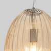 Jadalniana lampa wisząca AYAPEL LE41888 bursztynowy srebrny