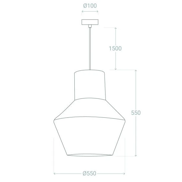 Lampa japandi wisząca Boho ABR-LW21-BH-E27 Abruzzo IP65 beżowa