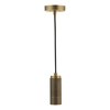 Wisząca lampa metalowa SPK0140 tubka do salonu mosiądz