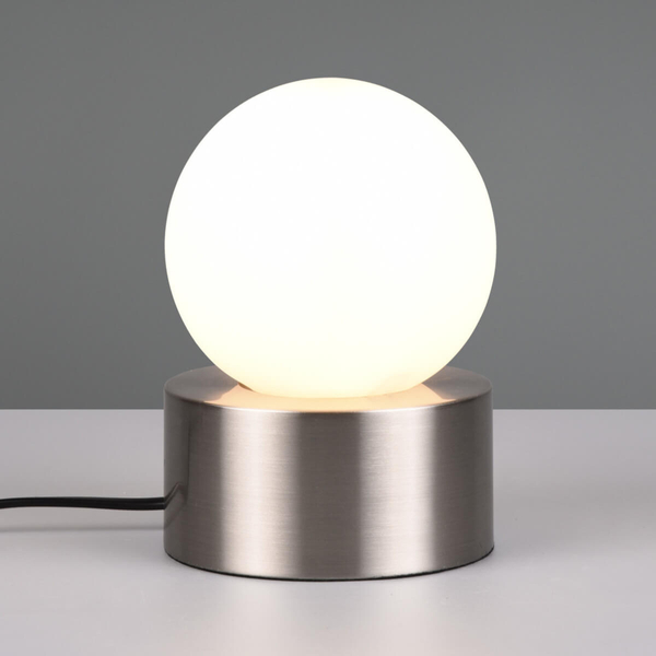 Sypialniana lampka stołowa Countess R59051007 RL Light bańka nikiel biały