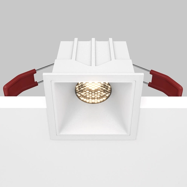 Sufitowa lampa Alfa DL043-01-10W3K-D-SQ-W LED 10W 3000K podtynkowa biały