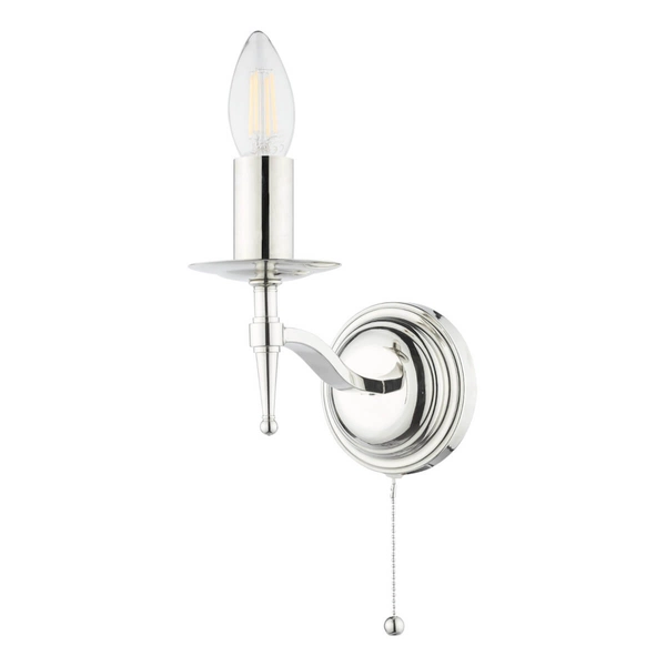 Pałacowy kinkiet ścienny Marble MAR0738-EH Dar Lighting świecznikowy srebrny