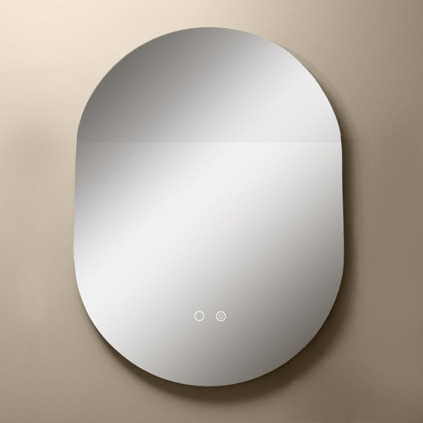 Podgrzewane lustro owalne D3002 LED 24W zmienna barwa IP44 przezroczyste