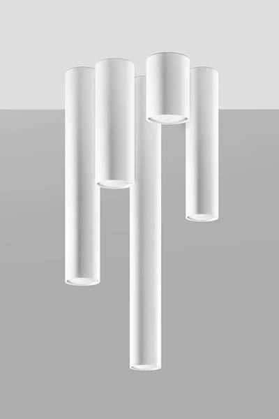 LAMPA sufitowa SL.0435 metalowa OPRAWA tuba downlight biała