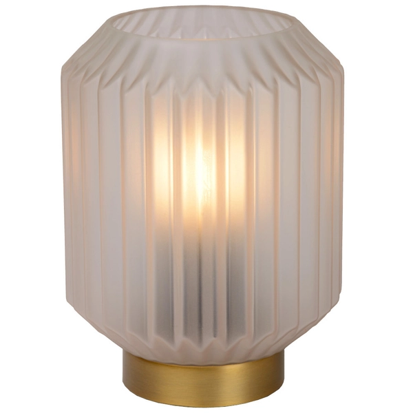 Nocna LAMPKA stojąca SUENO 45595/01/31 Lucide loftowa LAMPA stołowa złota biała