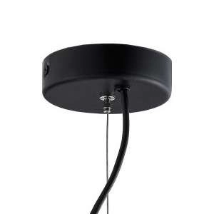 Hygge LAMPA wisząca ALUR 10731102 Kaspa skandynawska OPRAWA kulisty ZWIS szklana kula ball czarna przezroczysta