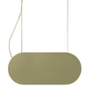 Zwisowa lampa do salonu Malumi MLA61414P4 LED 24W 4000K oliwkowa