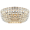 Kinkiet glamour Basfor DIA100-WL-02-G crystal złoty 