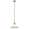 Wisząca lampa retro Amelia HK-AMELIA-P-S-CM metalowa chrom biały