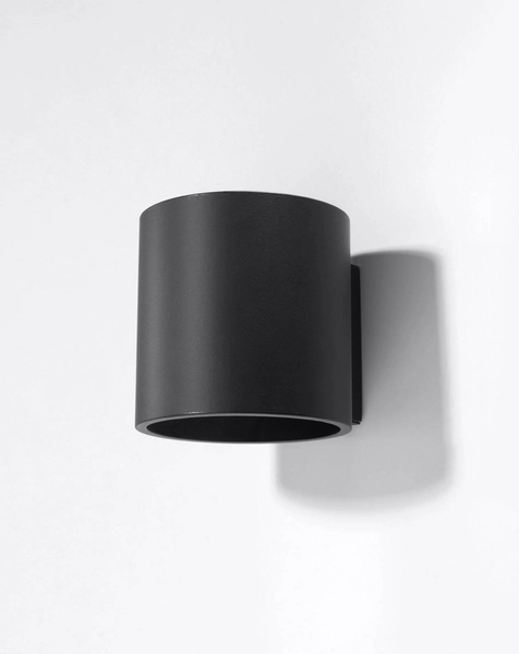 Kinkiet LAMPA ścienna SL.0048 metalowa OPRAWA tuba czarna