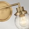 Łazienkowa lampa ścienna Poppy QN-POPPY2-HB-BATH IP44 mosiądz przezroczysty