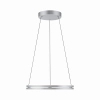 Lampa wisząca PUREE-LOOP srebrna pierścieniowa LED 53W 2700-5000K ring zmienna barwa 2551-95