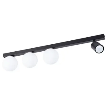 Sufitowa lampa kulista Tavira 41261 tubka z regulacją biała czarna