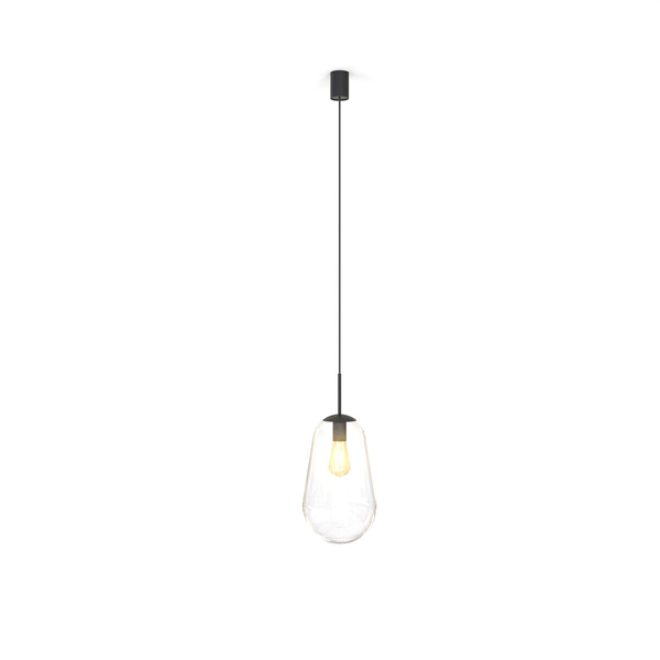 Przezroczysta lampa wisząca Pear 7798 szklana łezka do pokoju