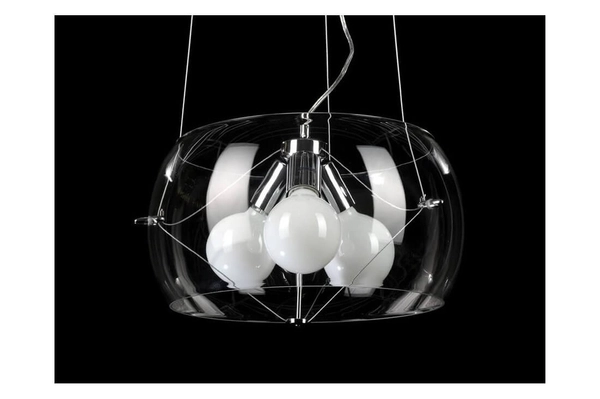 Wisząca lampa przezroczysta Cosmo nowoczesna salonowa