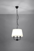 Wisząca lampa abażur Pasteri 31-01351 Candellux na łańcuchu beż czarna