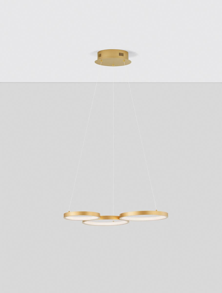 Wisząca lampa pokojowa GARCIA LE42826 rings LED 28W 3000K złota
